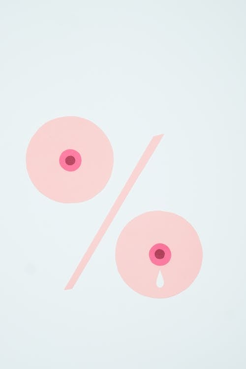 Pink and Brown Round Illustration