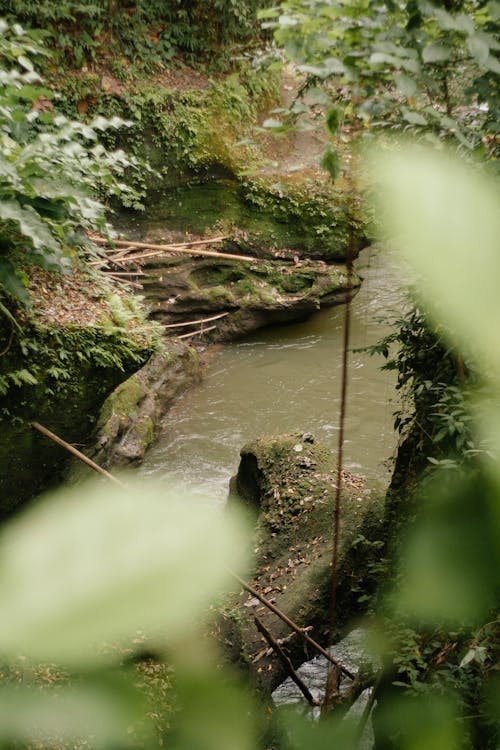Ilmainen kuvapankkikuva tunnisteilla joki, kivet, kuva yläkulmasta