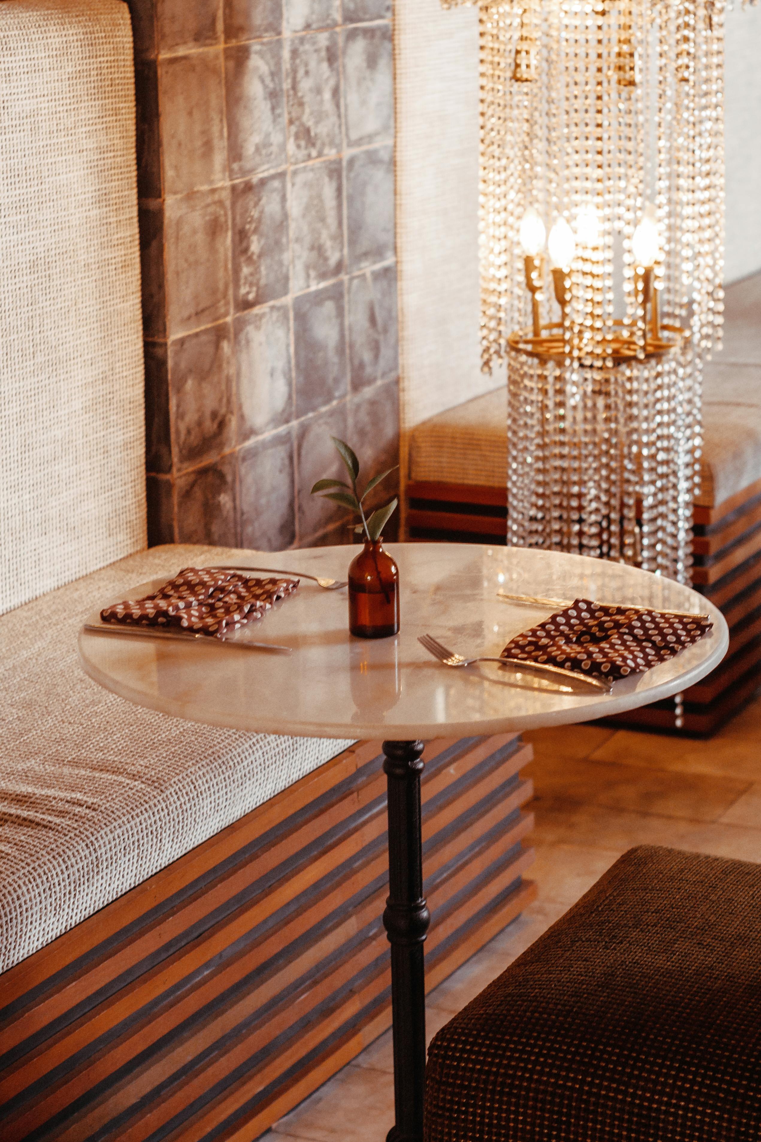 Ceramic Plate on Brown Woven Table Mat · Free Stock Photo