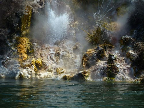 Free stock photo of geothermal, lake rotomahana, new zealand