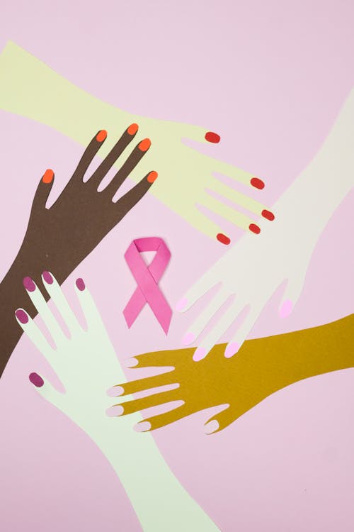 Kostnadsfri bild av bröstcancer, händer, informationskampanj om bröstcancer
