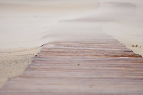 Free Wooden Boardwalk on Sand Stock Photo