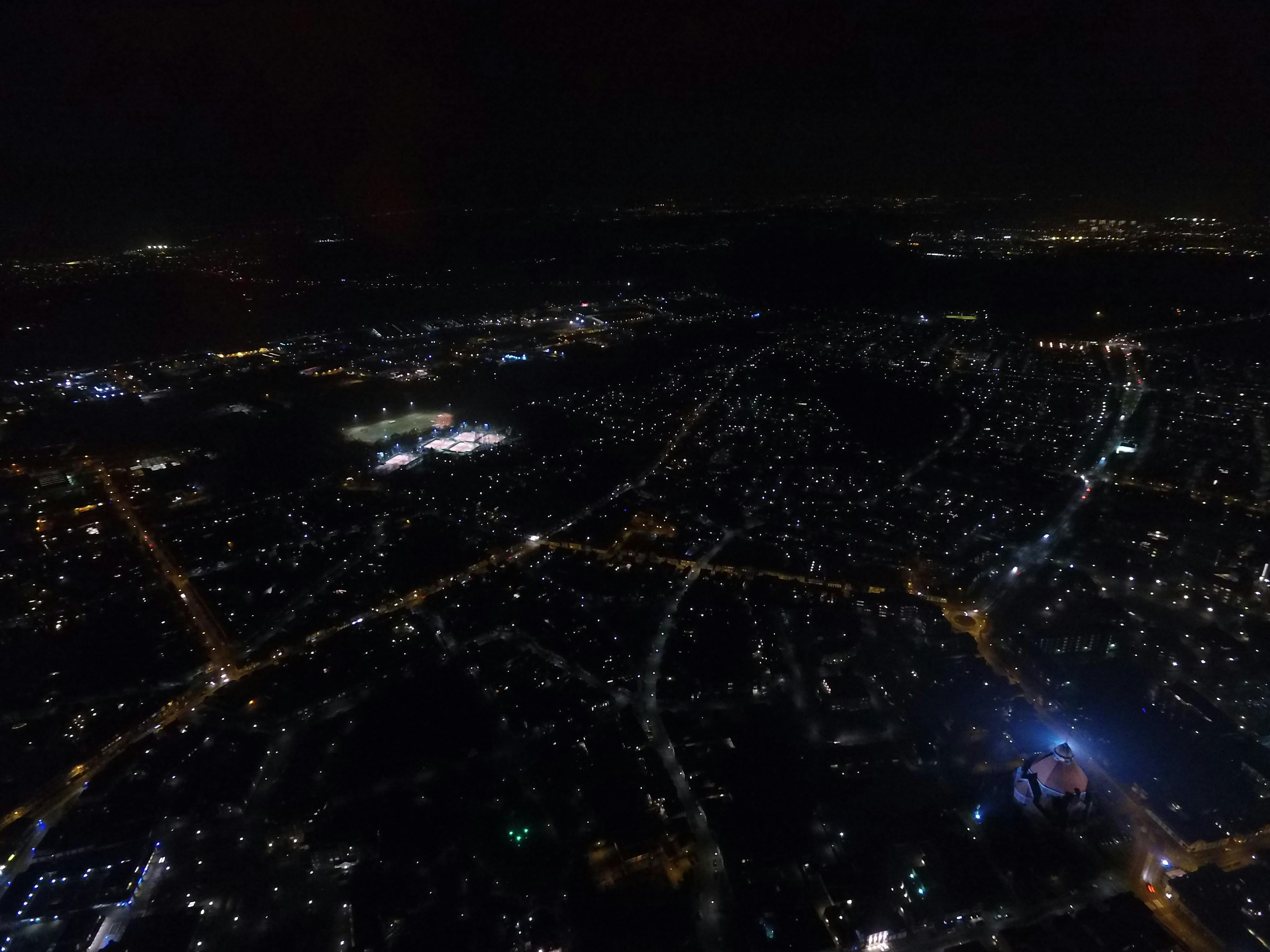 Free stock photo of city drone, city lights, city view