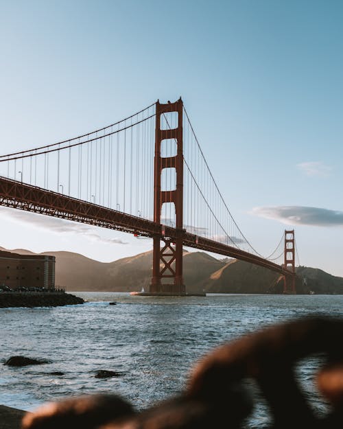 Free The Golden Gate Bridge in San Francisco Stock Photo