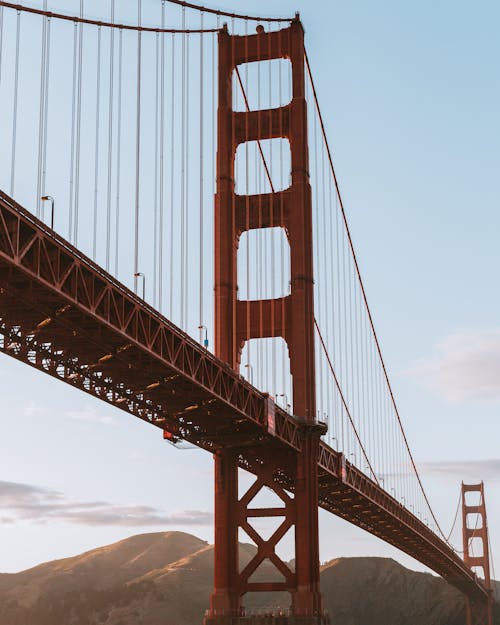 Free Golden Gate Bridge Under the Blue Sky Stock Photo
