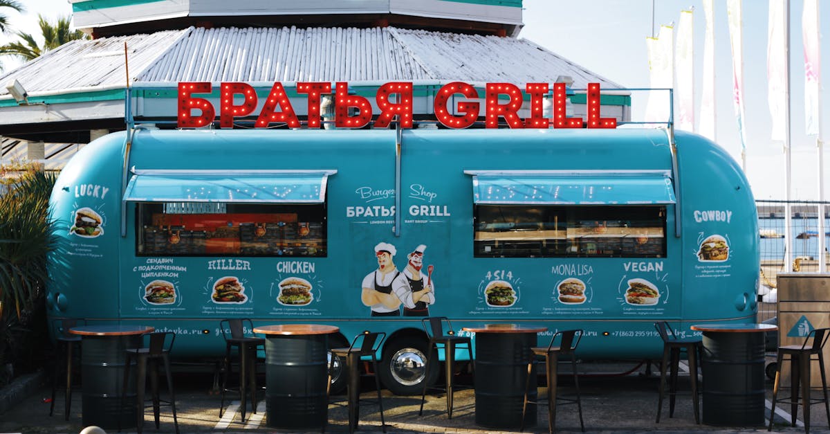 Green Barbecue Grill Food Stall