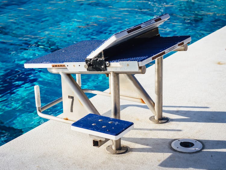 Close-up Of A Starting Block