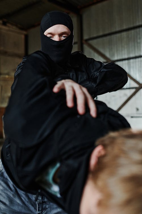 Man Wearing Black Balaclava 