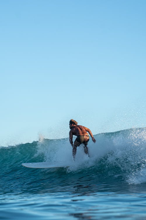 A Surfer in Action