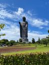 Man Statue on Green Grass Field Under Blue Sky