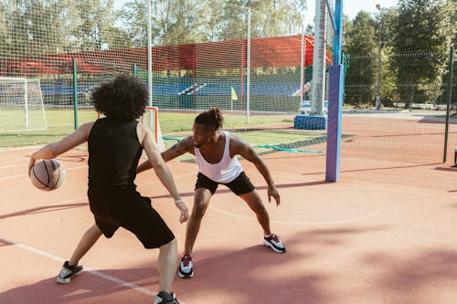 Men Playing Basketball