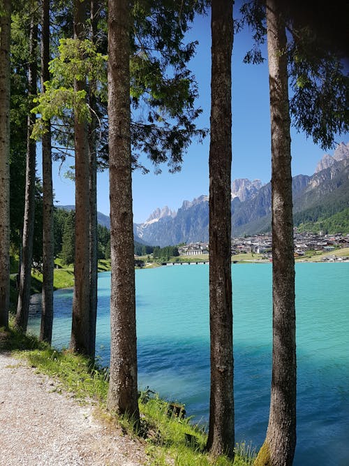 Foto stok gratis alam, danau, gunung