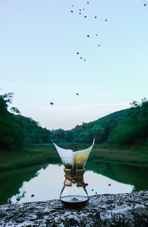 Coffee Maker near Lake