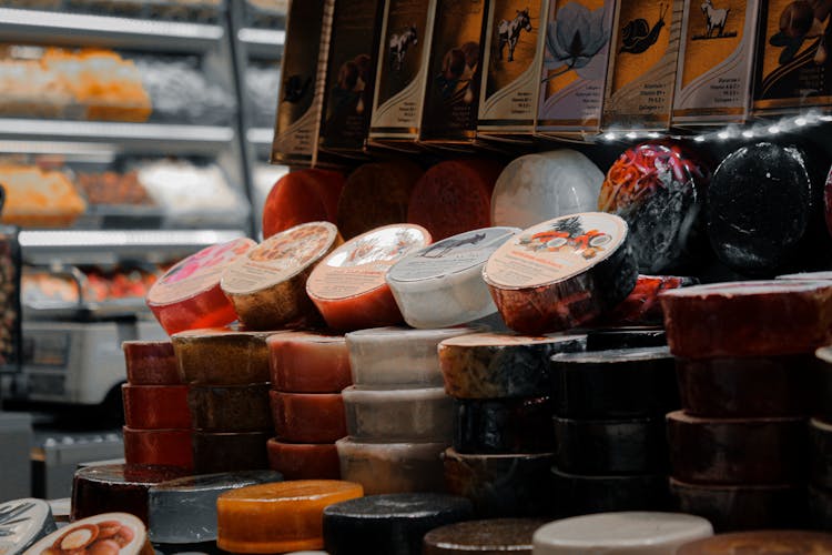 Traditional Local Products On A Market 