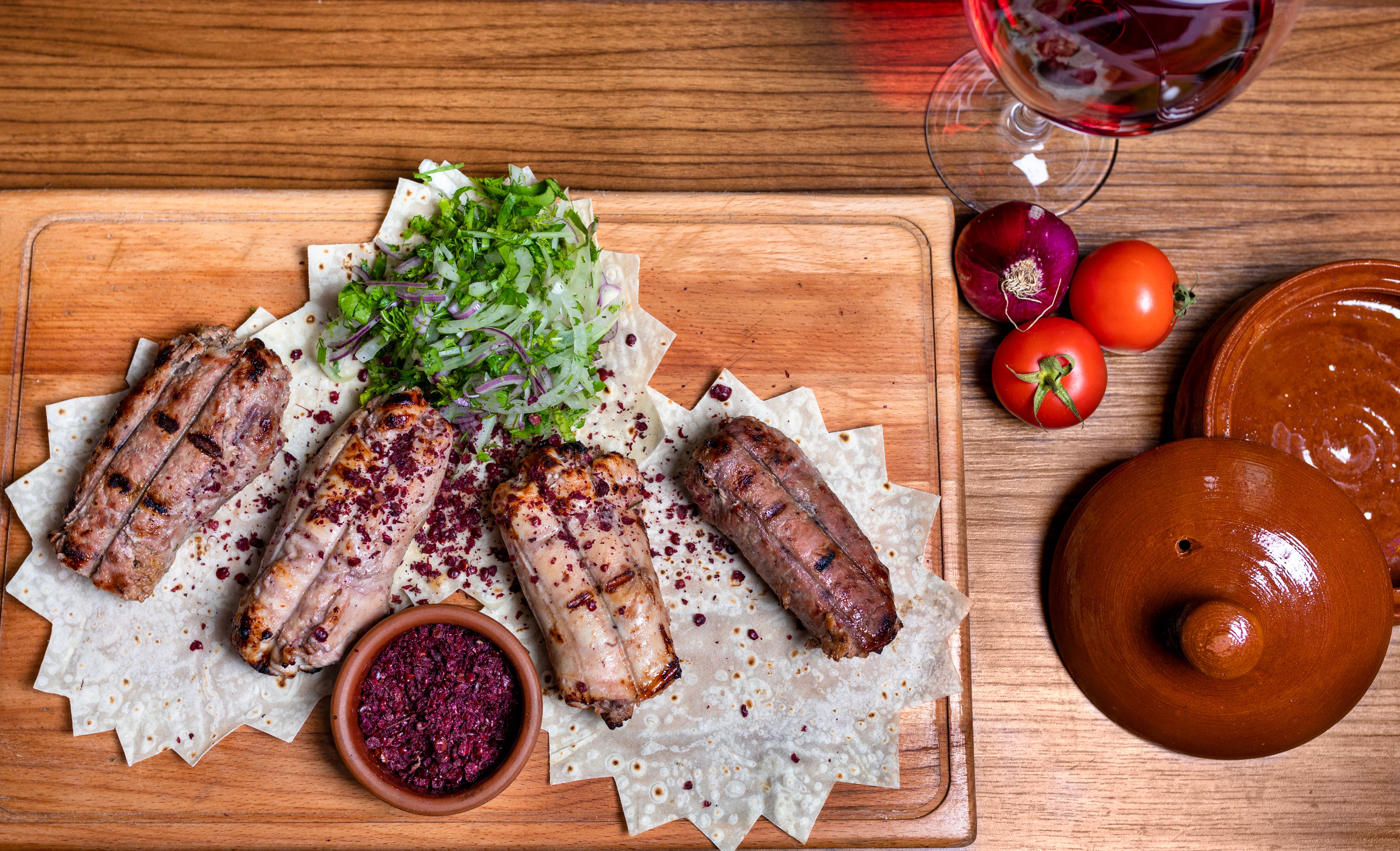 Herb-Roasted Kebab with Charred Lemon