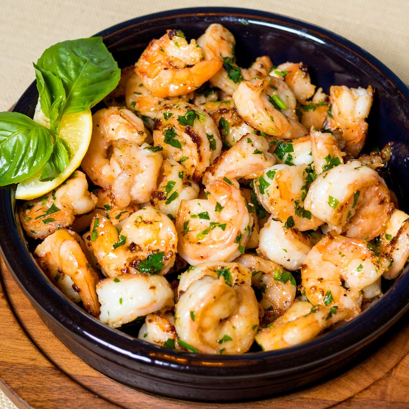 Anchovy Garlic Shrimp with Lemon & Parsley