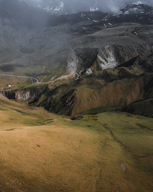 Fog Over Green Mountain Ranges 