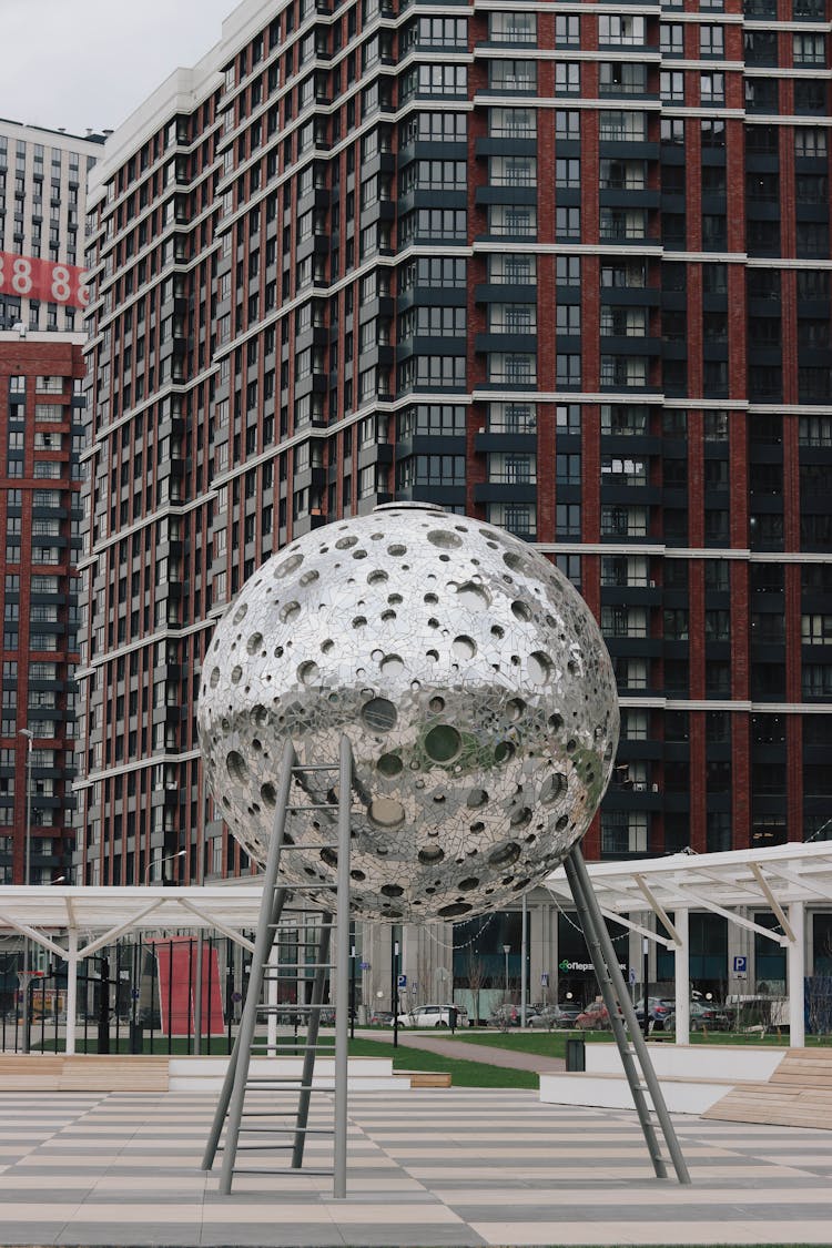 Ball Statue On Square