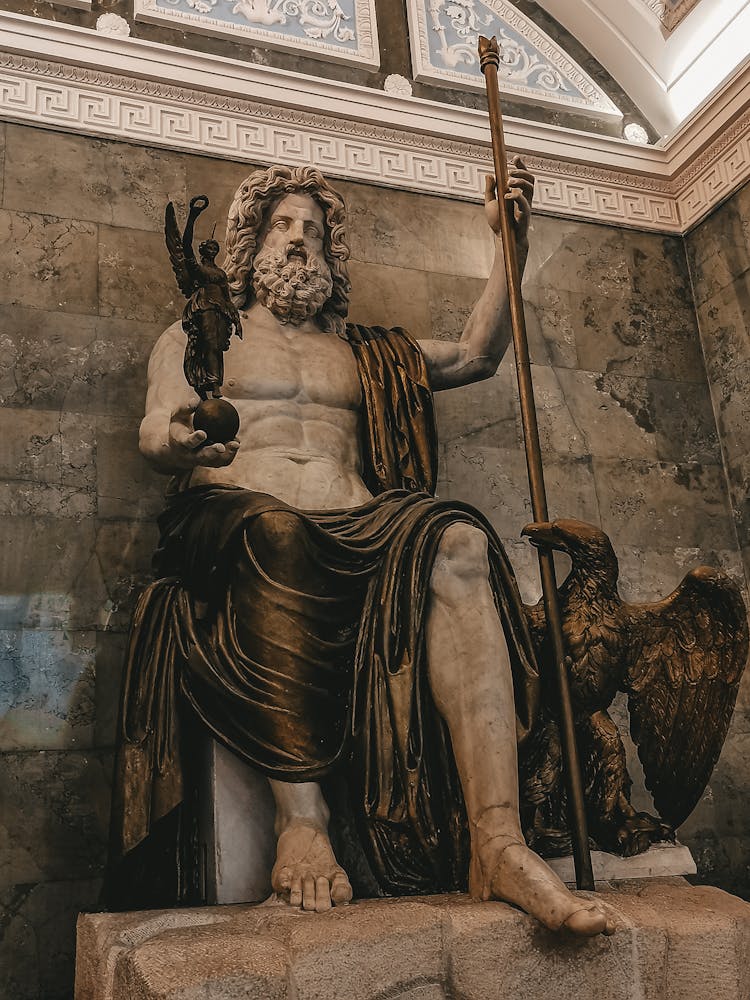 Statue Of Jupiter In The Hermitage Museum 