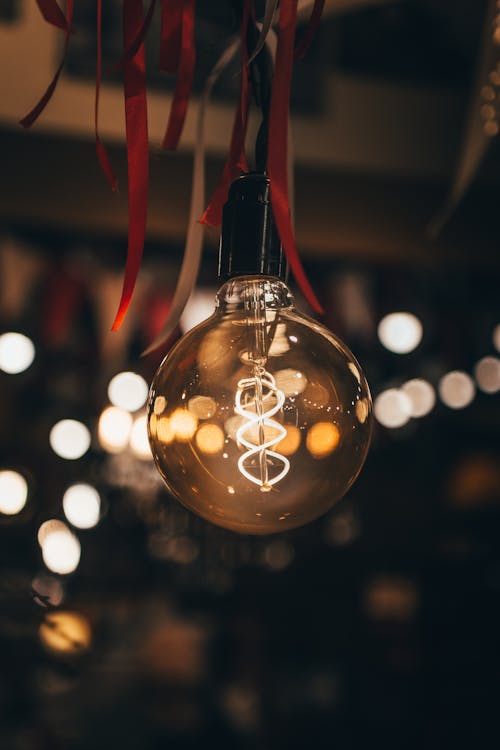 Light Bulb in Close-Up Photography