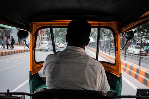 Auto Rickshaw Images Back Back View of Man in Auto Rickshaw · Free Stock Photo