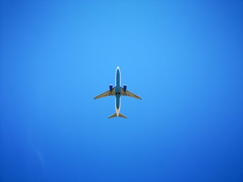 Free  Airplane Flying in the Sky Stock Photo