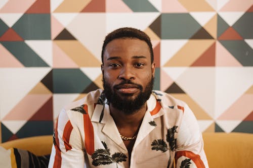 Portrait of a Man in a Hawaiian Shirt