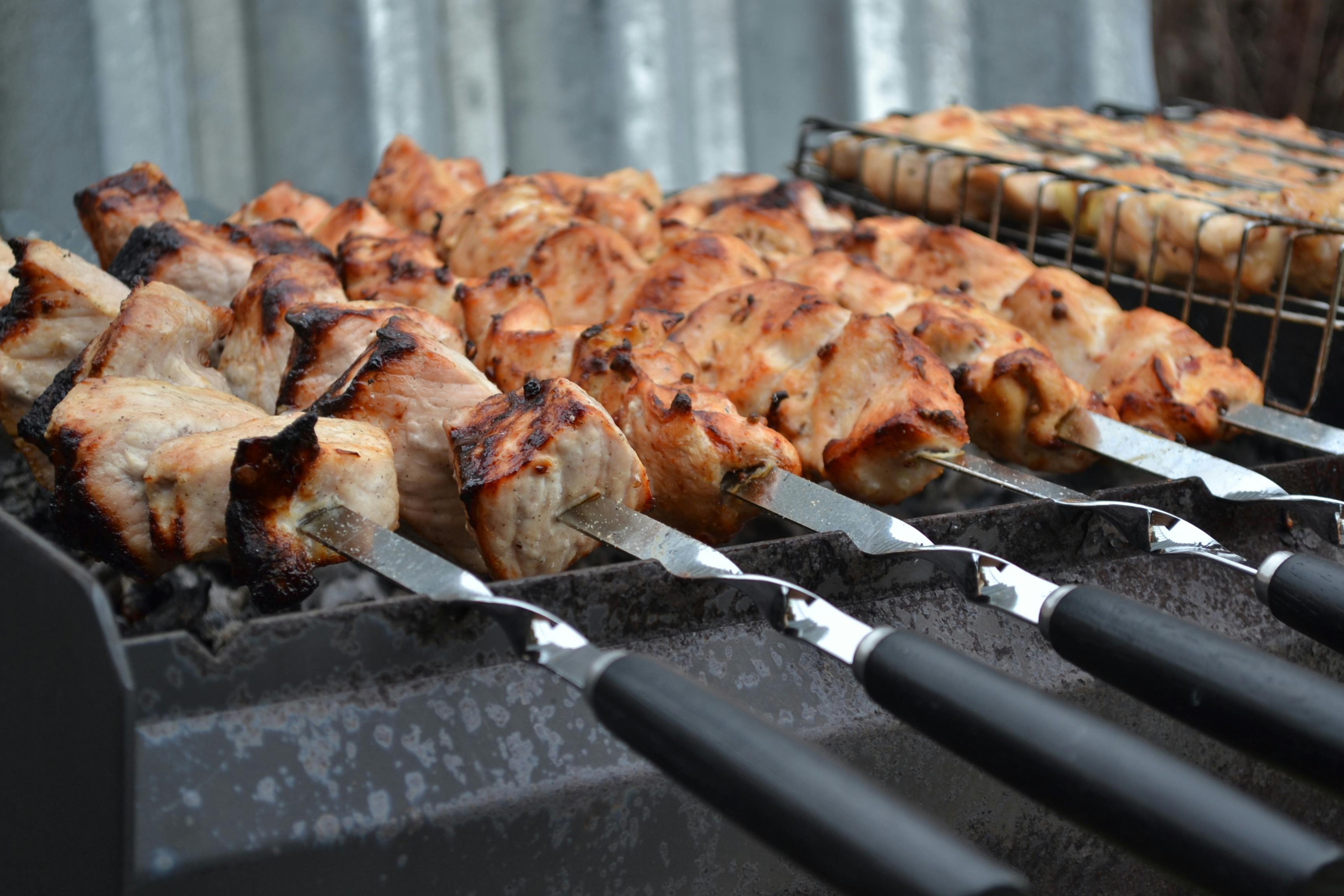 Shashlik Shashlyk Meaning Skewered Meat Was Originally Made Lamb Stock  Photos - Free & Royalty-Free Stock Photos from Dreamstime