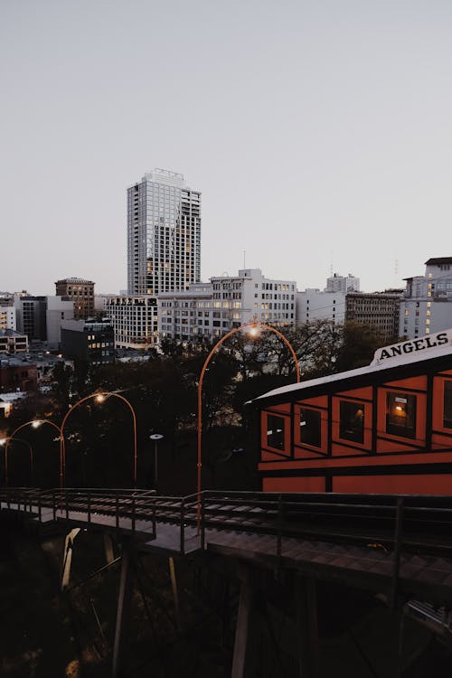 Free Urban Skyline of a Modern City Downtown  Stock Photo