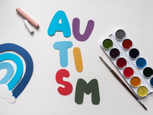 Kostenloses Stock Foto zu aquarell, ausbildung, autismus