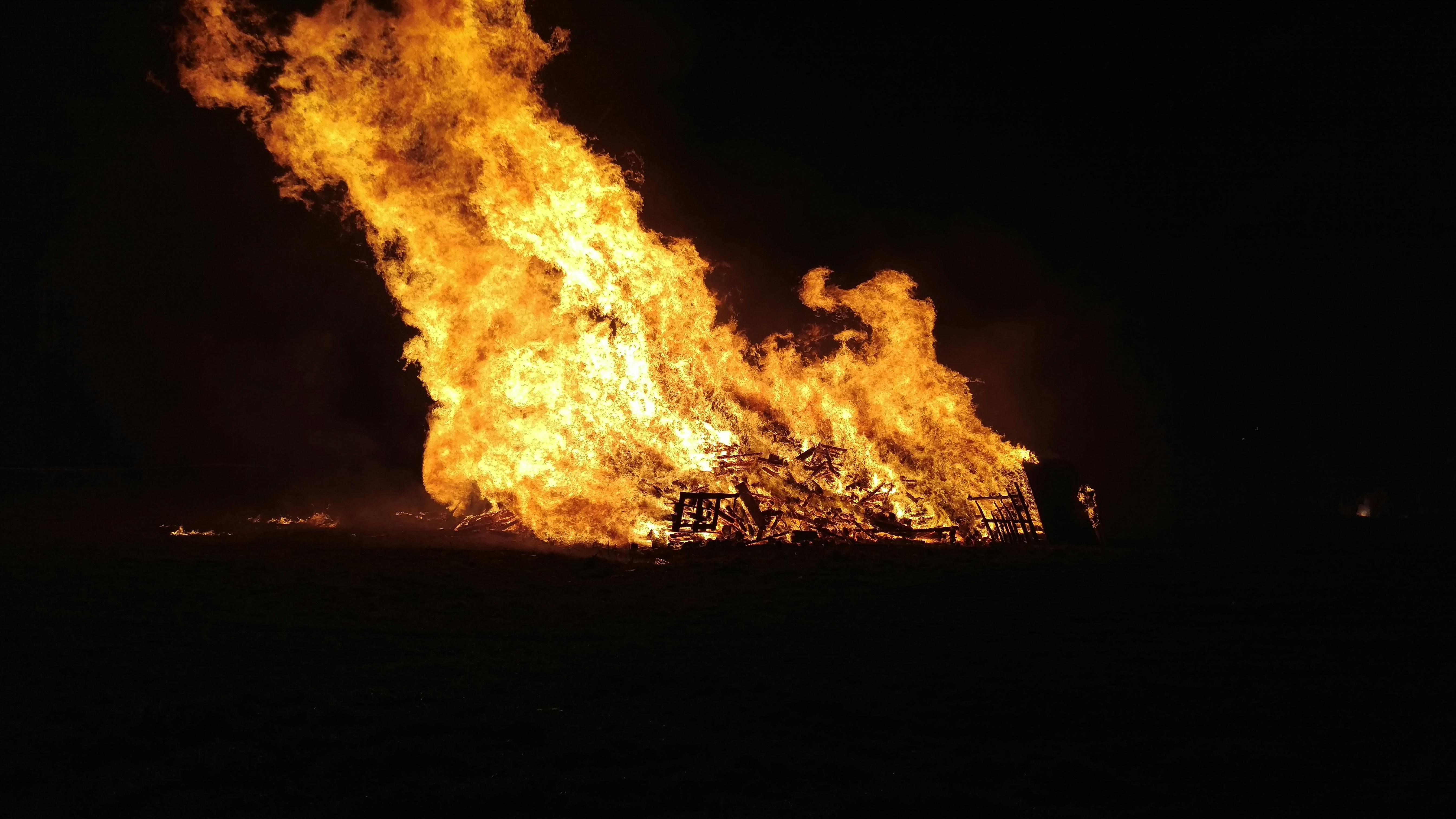 Free stock photo of bonfire, fire, shadow