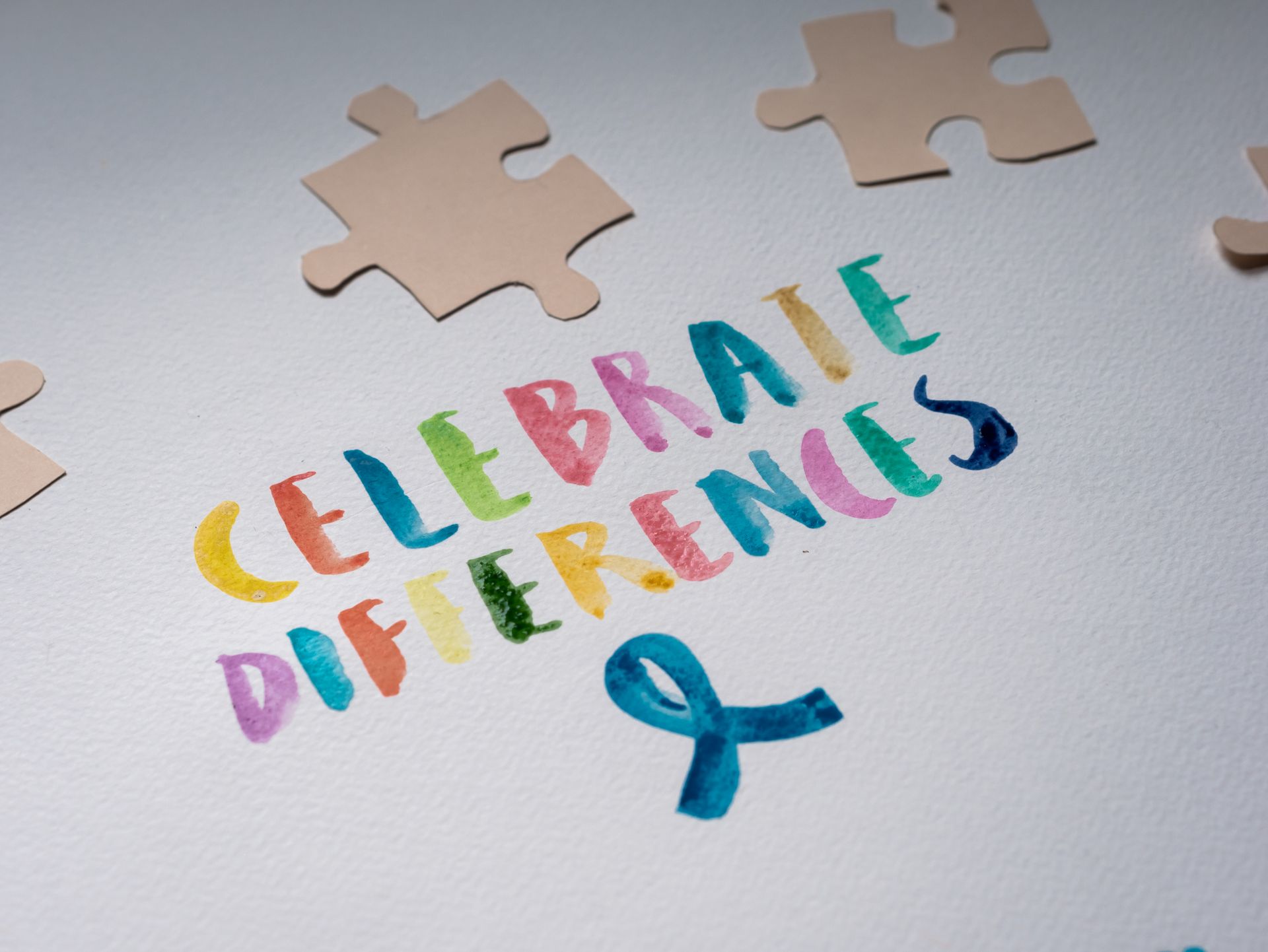 Celebrate Differences on White Paper