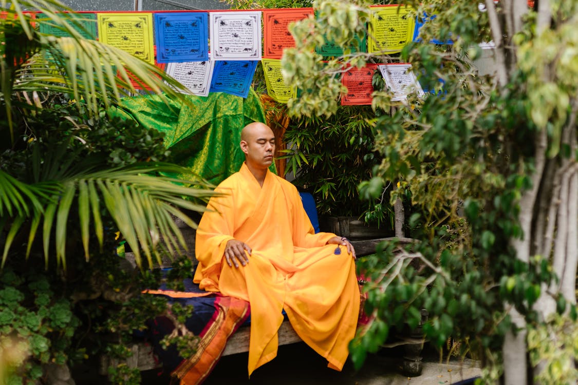 Free A Man Doing Meditation Stock Photo