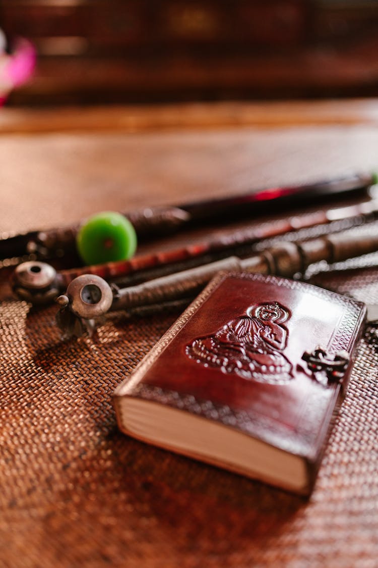 Leather Casing Of A Buddhist Book