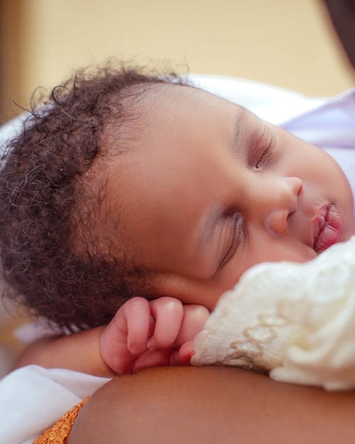 Free Portrait of a Baby Sleeping Stock Photo