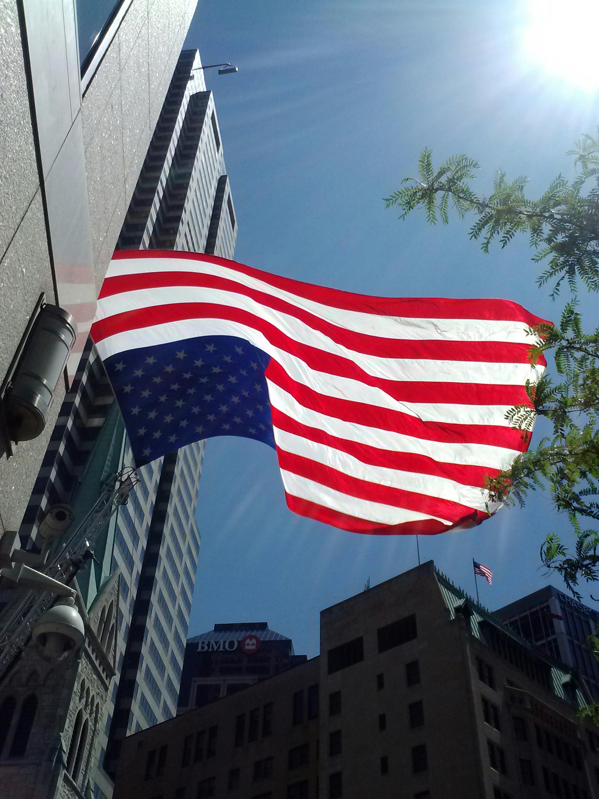 Free stock photo of #Americanflag, #CircleCity, #city