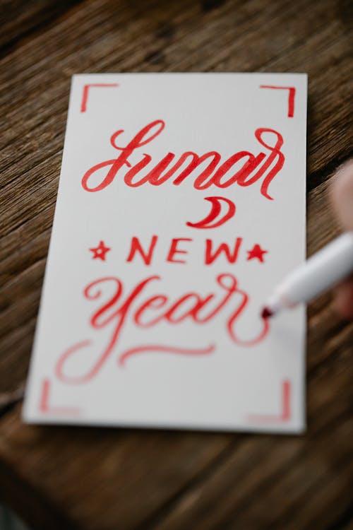 Writing a New Year's Card