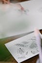Drawings on a Piece of Paper