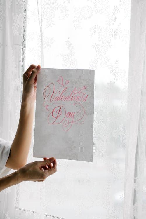 Valentine's Day Written on a Piece of Paper
