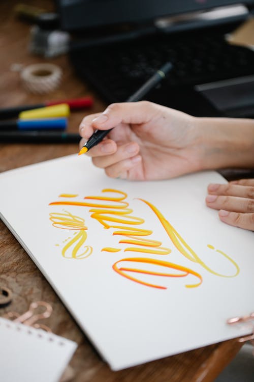Foto stok gratis alat kaligrafi, bahan tulisan, bisnis