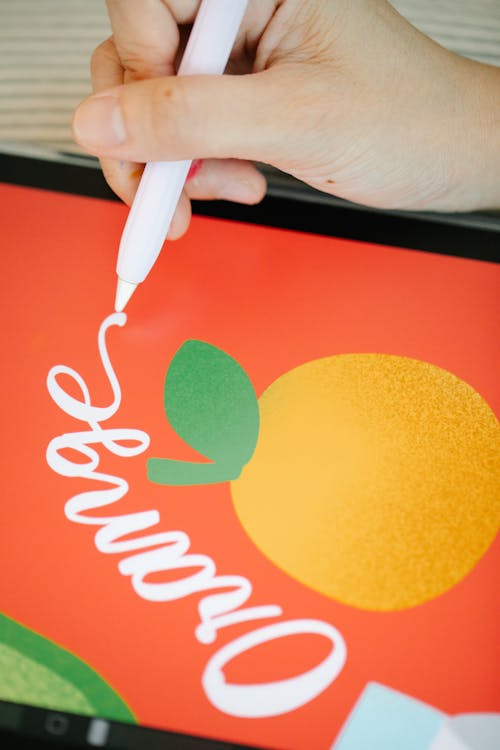 디지털 아트, 수직 쐈어, 오렌지의 무료 스톡 사진