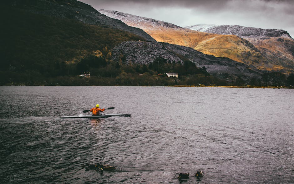 Person Kayaking on Body of Water