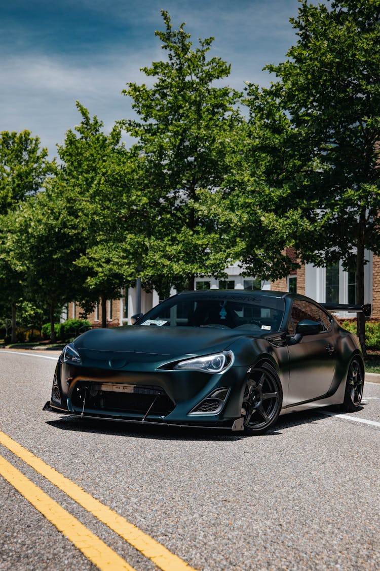 Black Toyota 86 On Road