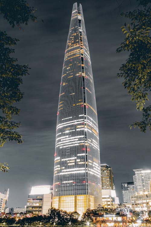Ingyenes stockfotó alacsony szögű felvétel, Dél-Korea, építészet témában Stockfotó