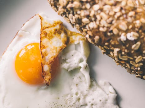 Free stock photo of bread, food, breakfast, egg