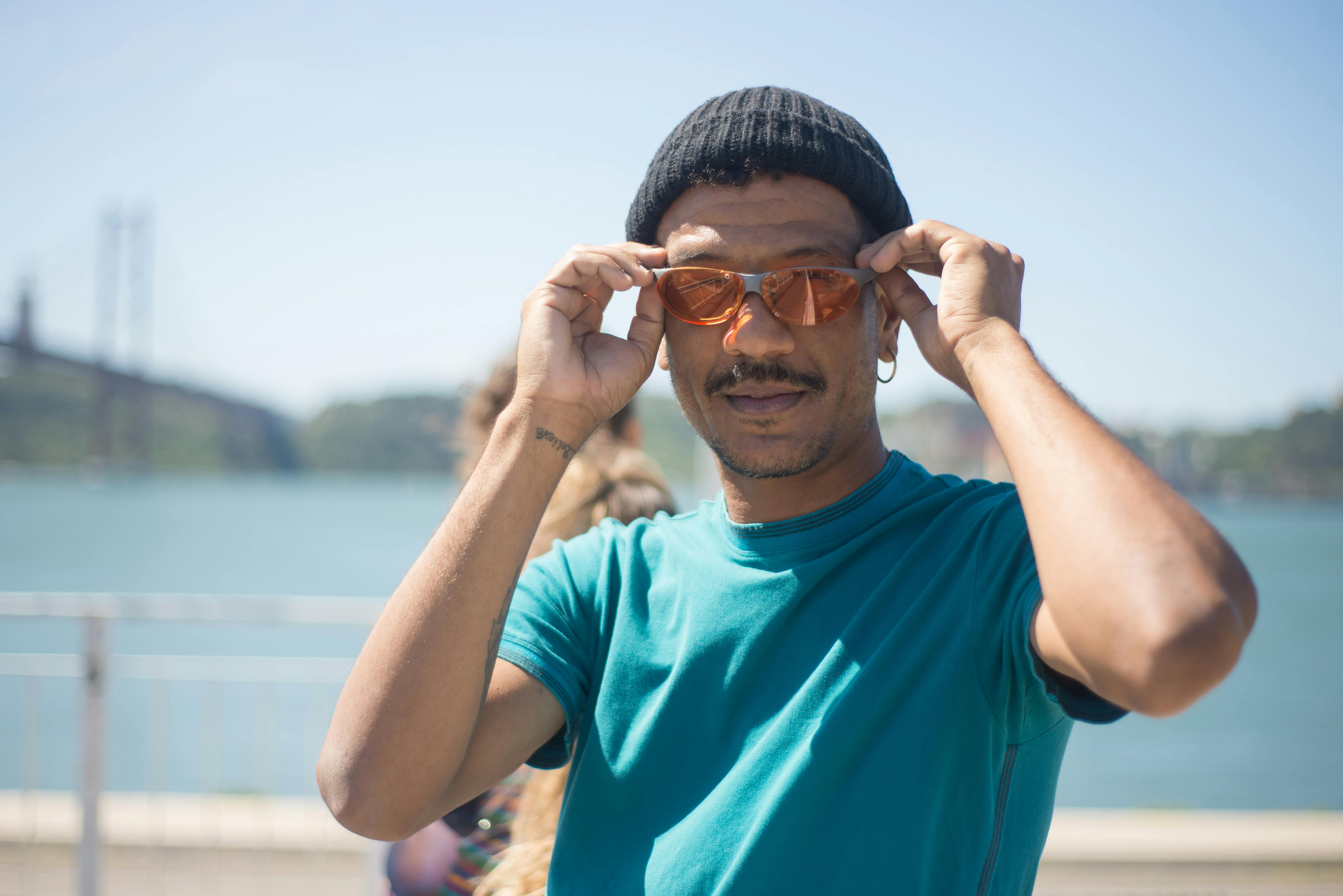 A Man wearing Beanie and Sunglasses · Free Stock Photo