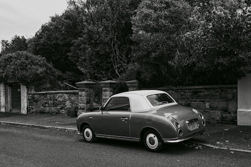 Δωρεάν στοκ φωτογραφιών με vintage, ασπρόμαυρο, αυτοκίνητο Φωτογραφία από στοκ φωτογραφιών