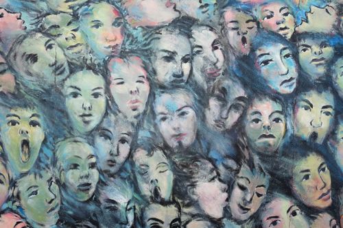 Free stock photo of berlin, faces, graffiti Stock Photo