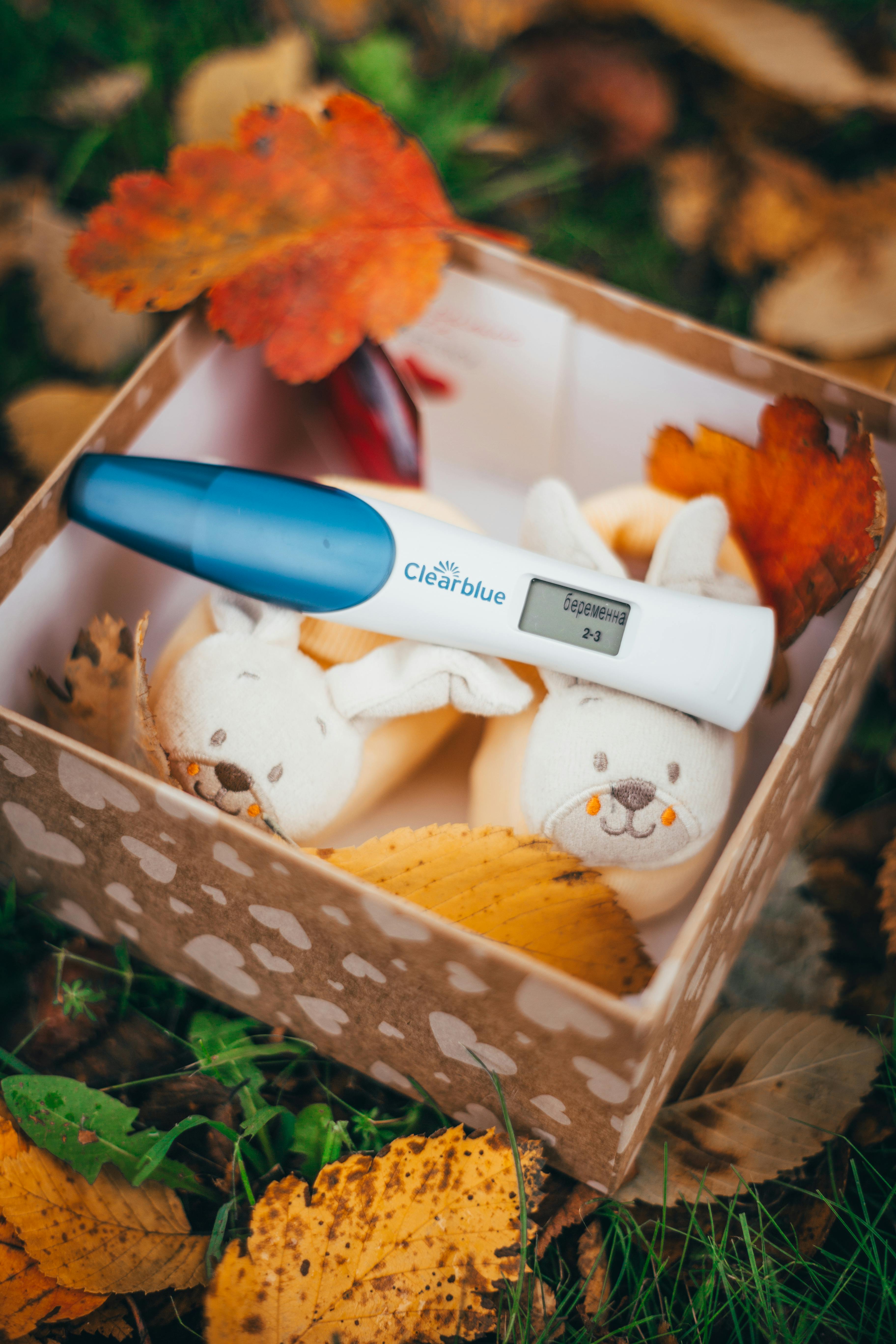 pregnancy test inside a box