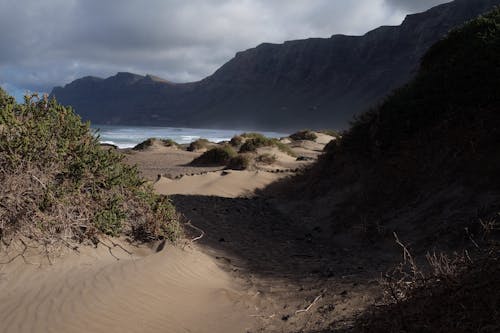Безкоштовне стокове фото на тему «берегова лінія, гори, дюни»